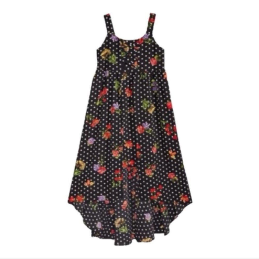 SEQUIN HEARTS Girl's Black Floral High Low Dress 14